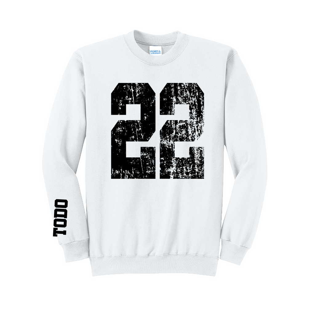 LARGE NUMBERS Fleece Pullover CREW NECK Sweatshirt