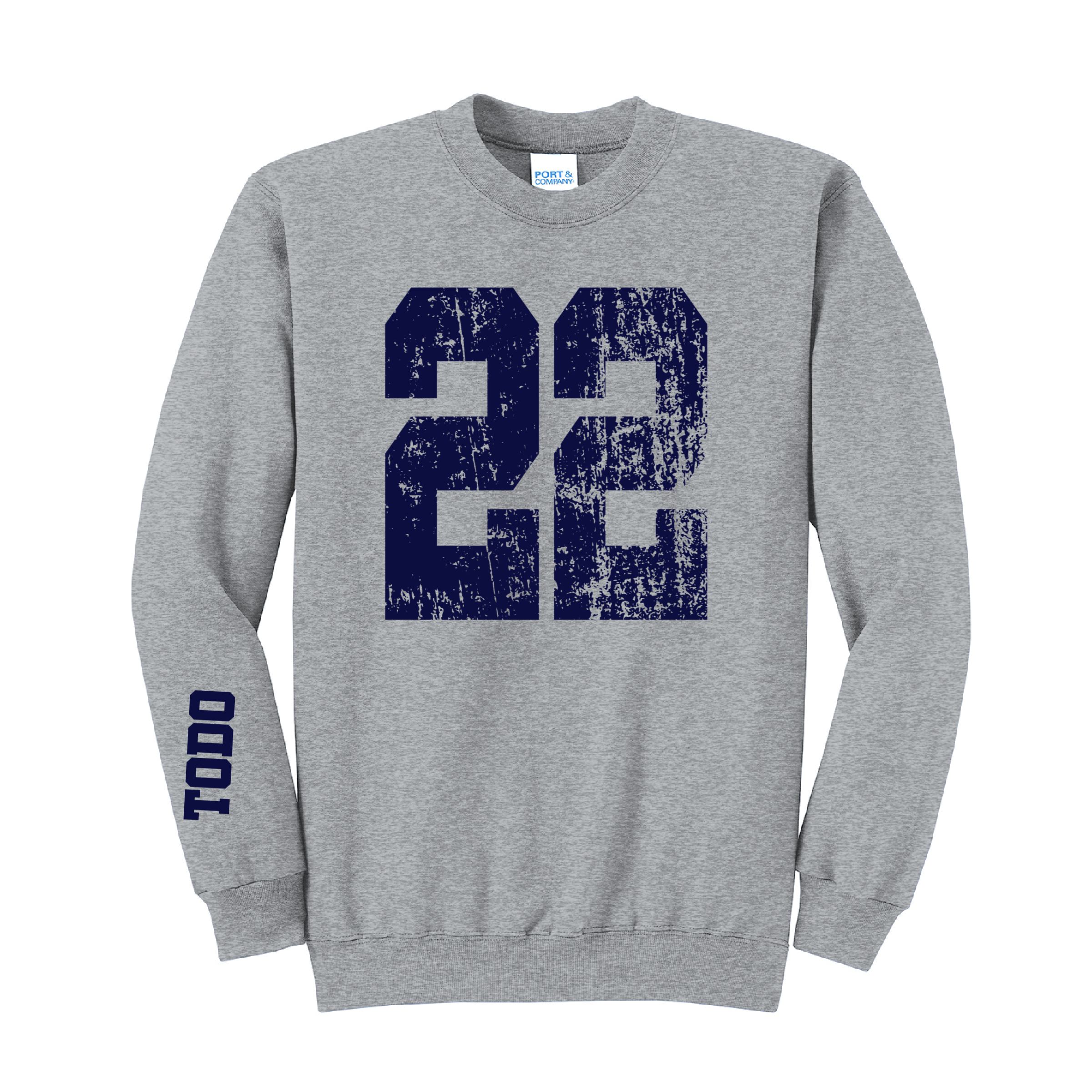 LARGE NUMBERS Fleece Pullover CREW NECK Sweatshirt