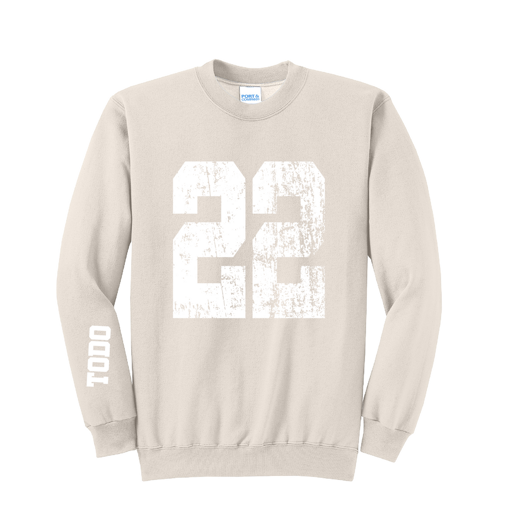 LARGE NUMBERS Fleece Pullover CREW NECK Sweatshirt