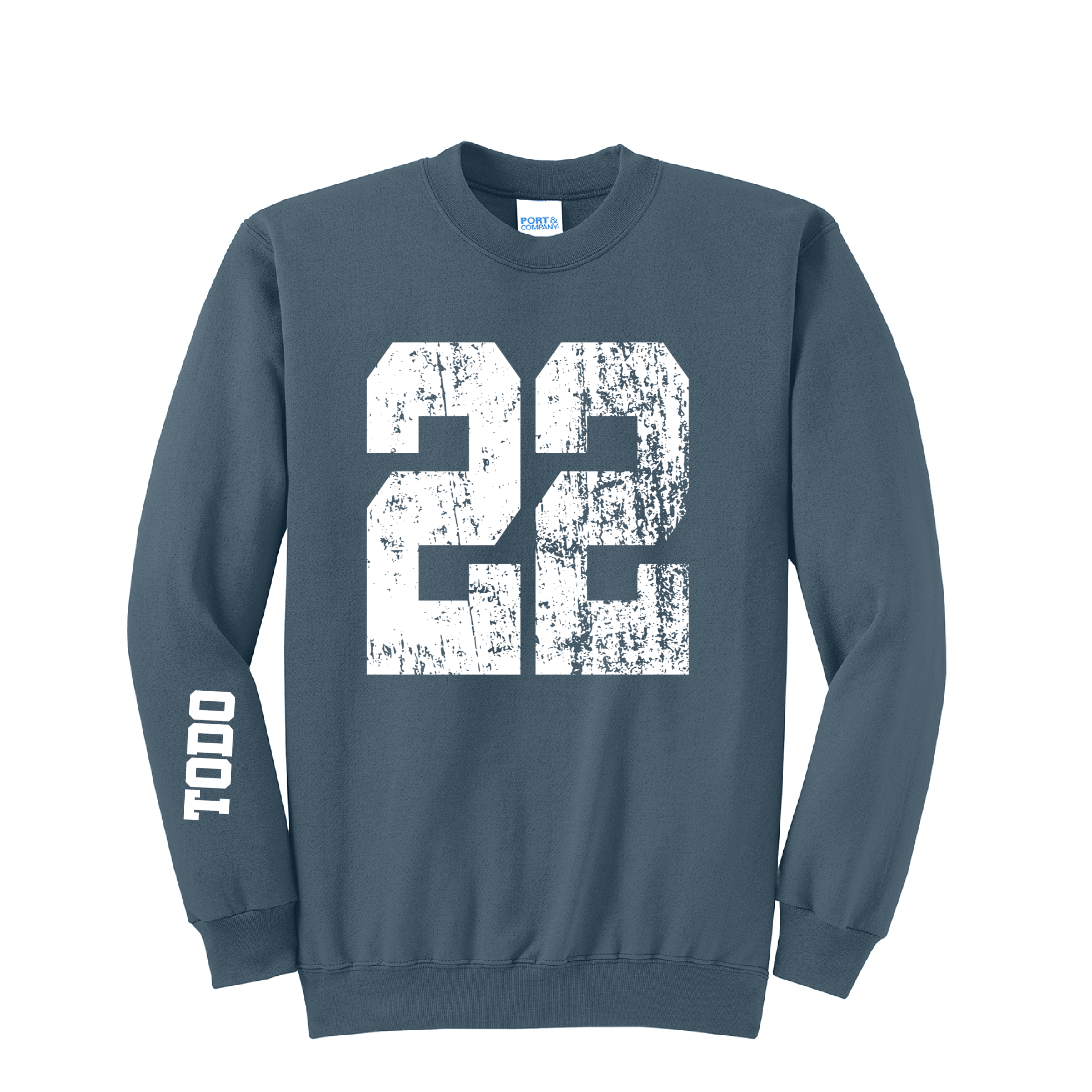 LARGE NUMBERS Fleece Pullover CREW NECK Sweatshirt